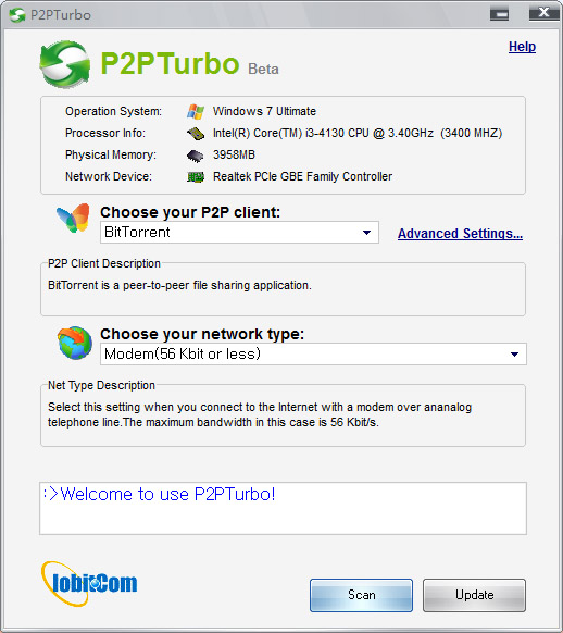  IObit P2PTurbo(P2P���ٹ���) V1.0.0.12 ��ɫ��