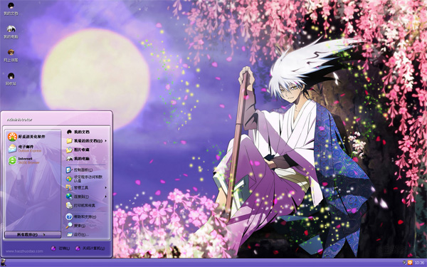 动漫滑头鬼之孙Win8主题