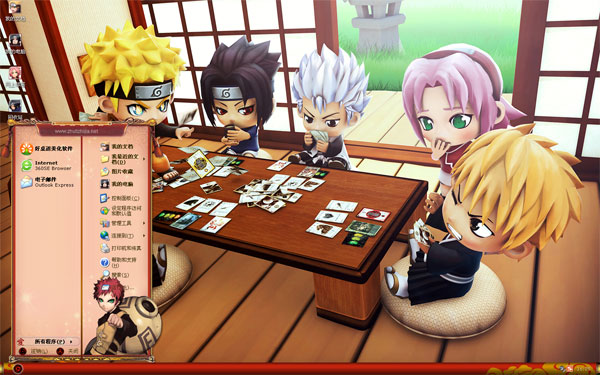 愤怒的小小忍者Win8主题