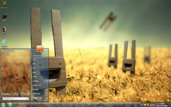 麦田小兔W8电脑主题