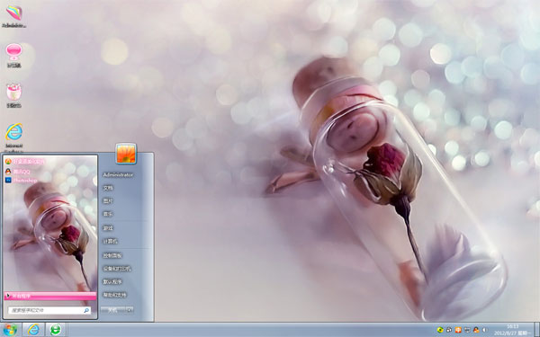 瓶中花W8主题下载