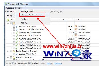 win10ϵͳ��android sdk manager�޷����µĽ������